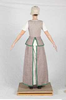  Photos Medieval Maid Woman in cloth dress 1 Medieval Clothing Medieval Maid a poses grey dress whole body 0004.jpg